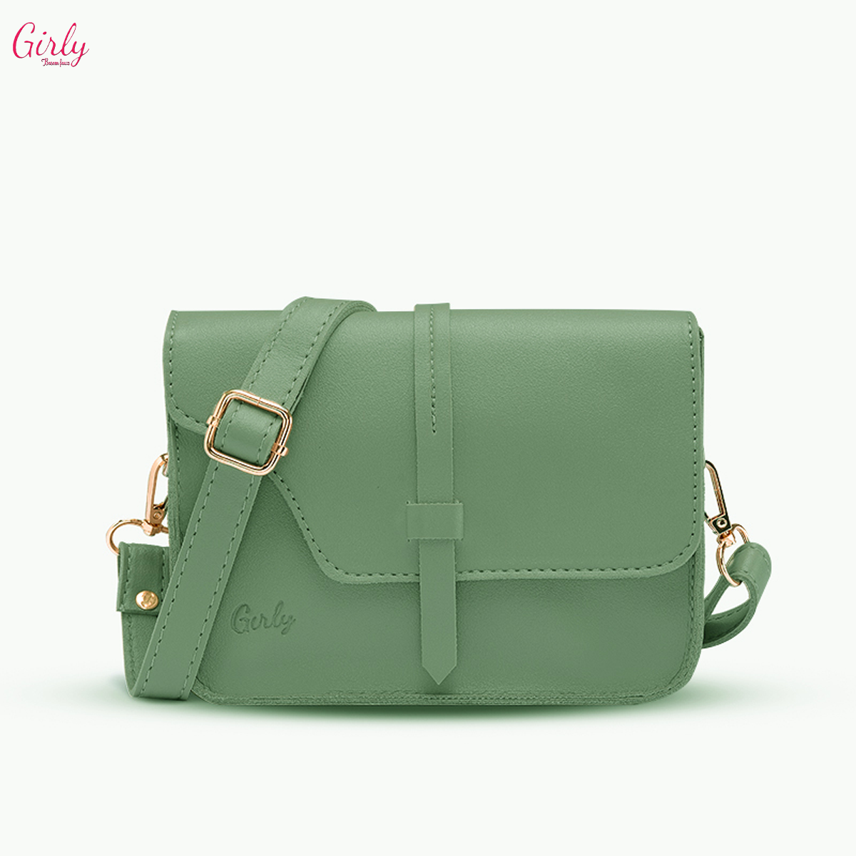 شنطة كروس جلد بتوقيع Girly ✨