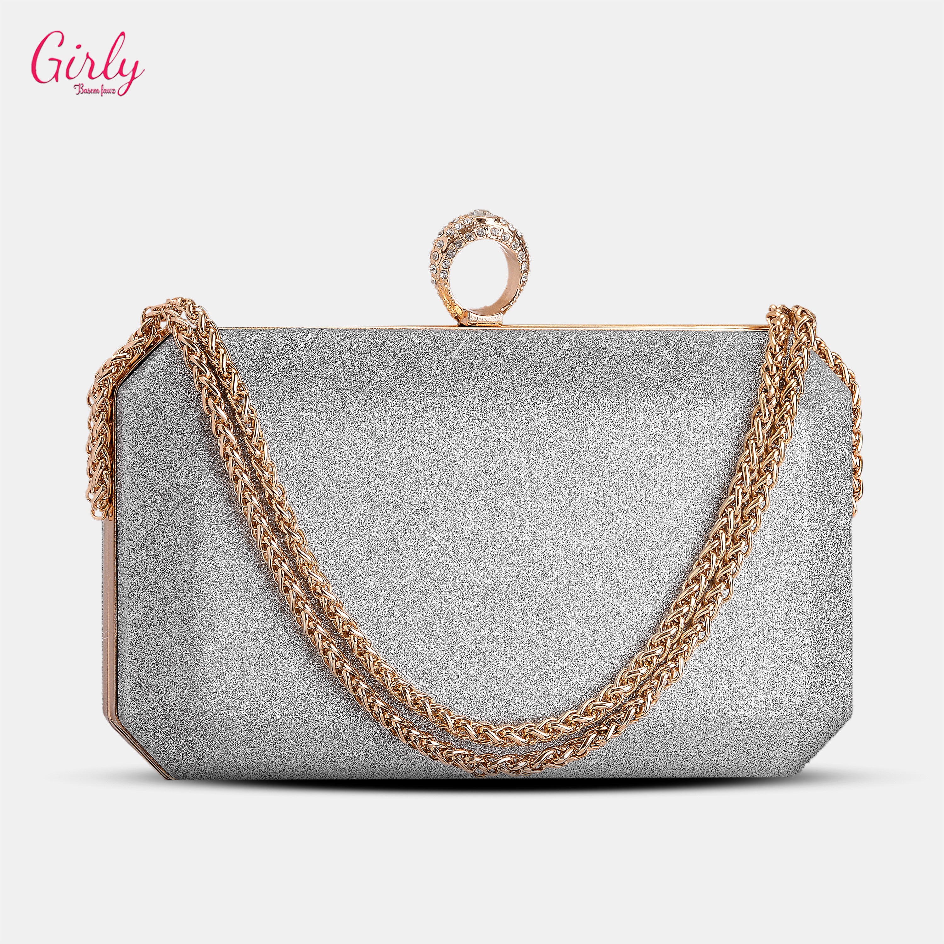 شنطة سواريه أنيقة بتصميم لامع يخطف الأنظار ✨