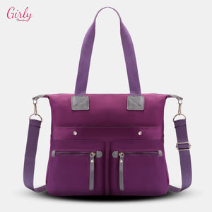 شنطة Girly ووتر بروف – المساحة اللي تستوعب يومك كله 👜✨