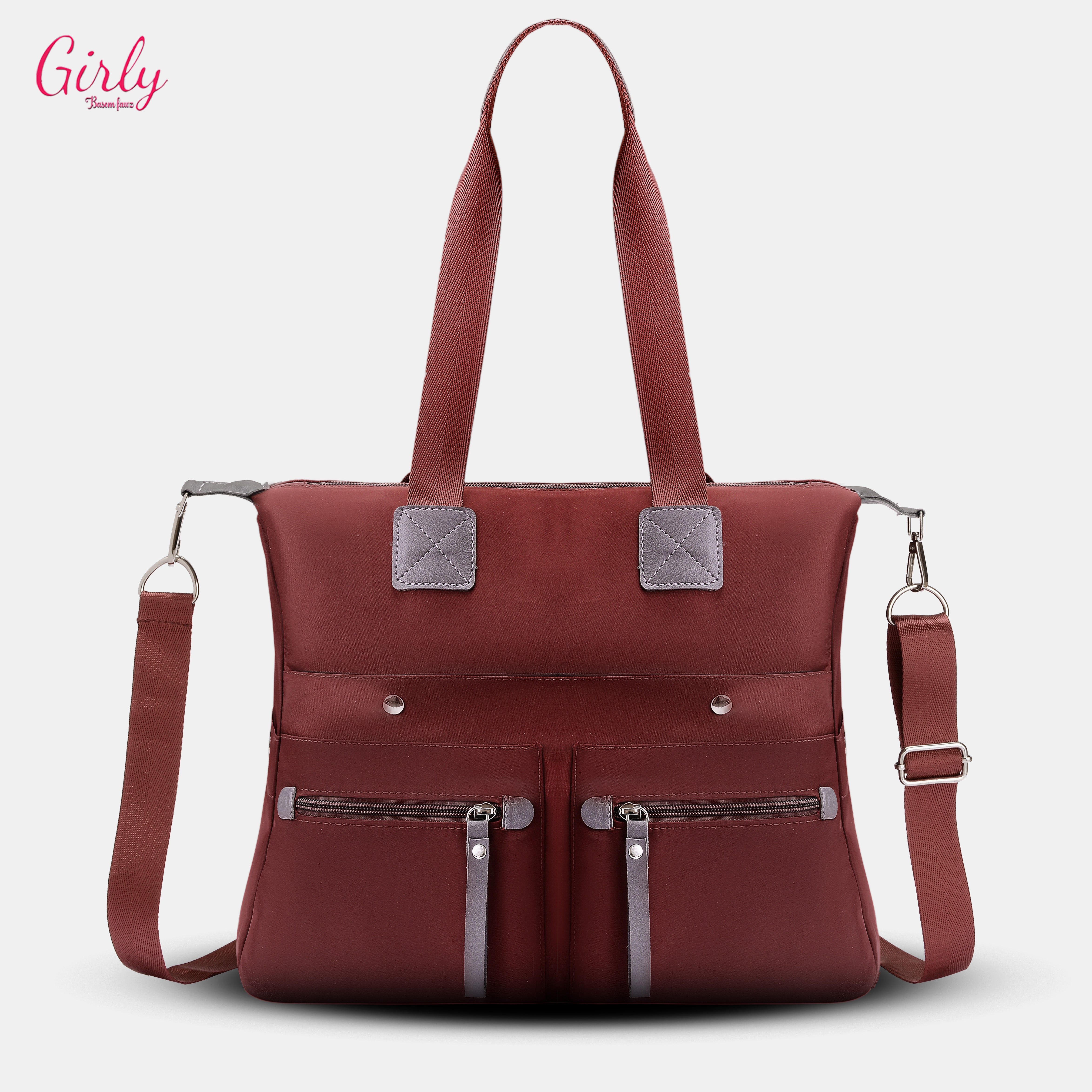 شنطة Girly ووتر بروف – المساحة اللي تستوعب يومك كله 👜✨