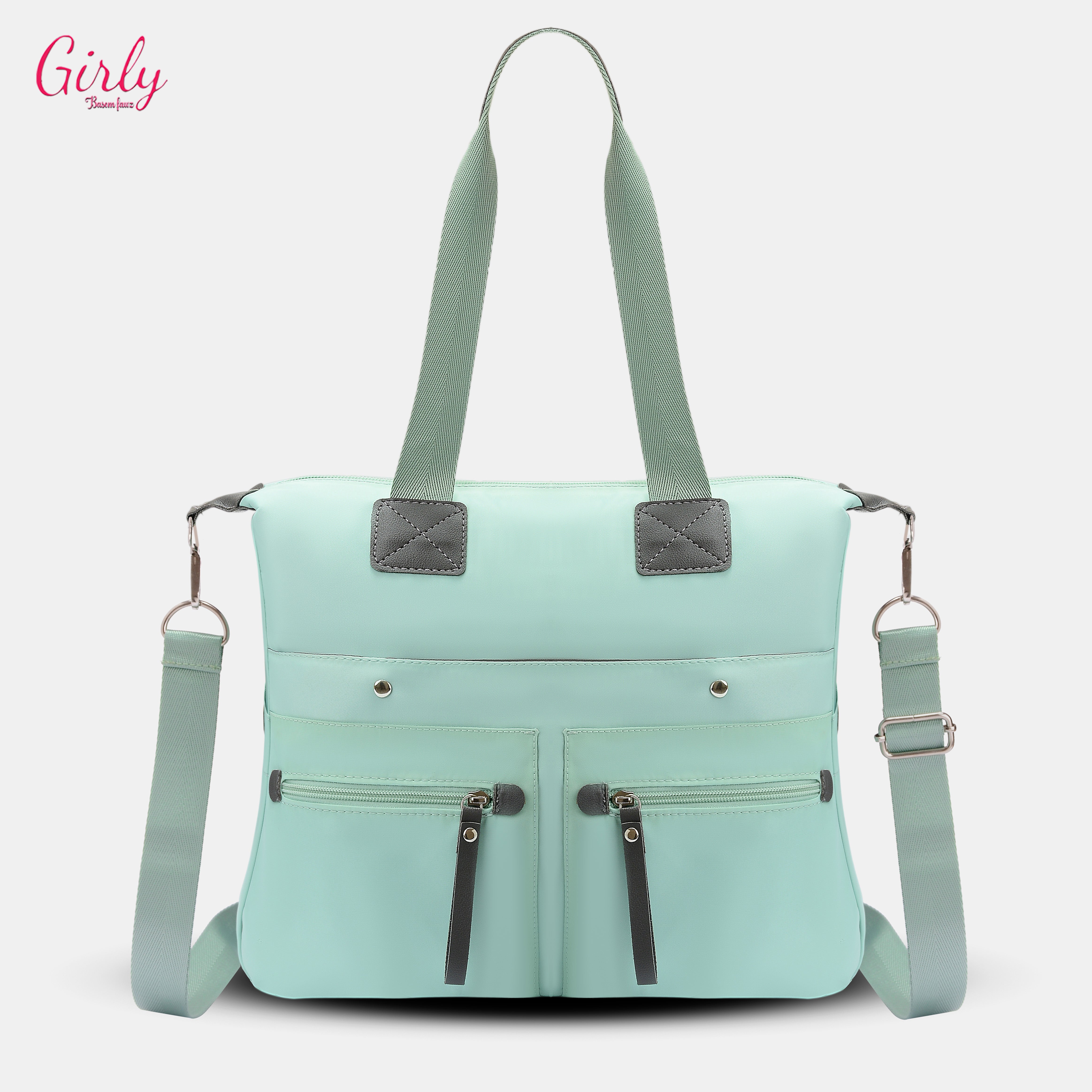 شنطة Girly ووتر بروف – المساحة اللي تستوعب يومك كله 👜✨
