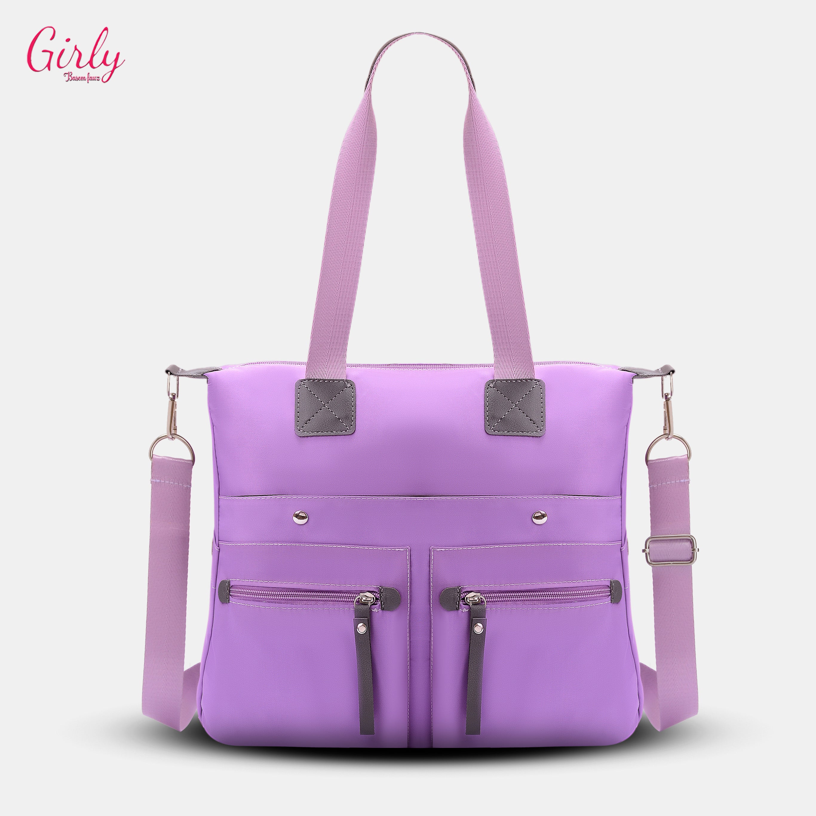 شنطة Girly ووتر بروف – المساحة اللي تستوعب يومك كله 👜✨