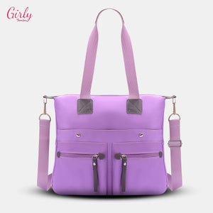 شنطة Girly ووتر بروف – المساحة اللي تستوعب يومك كله 👜✨