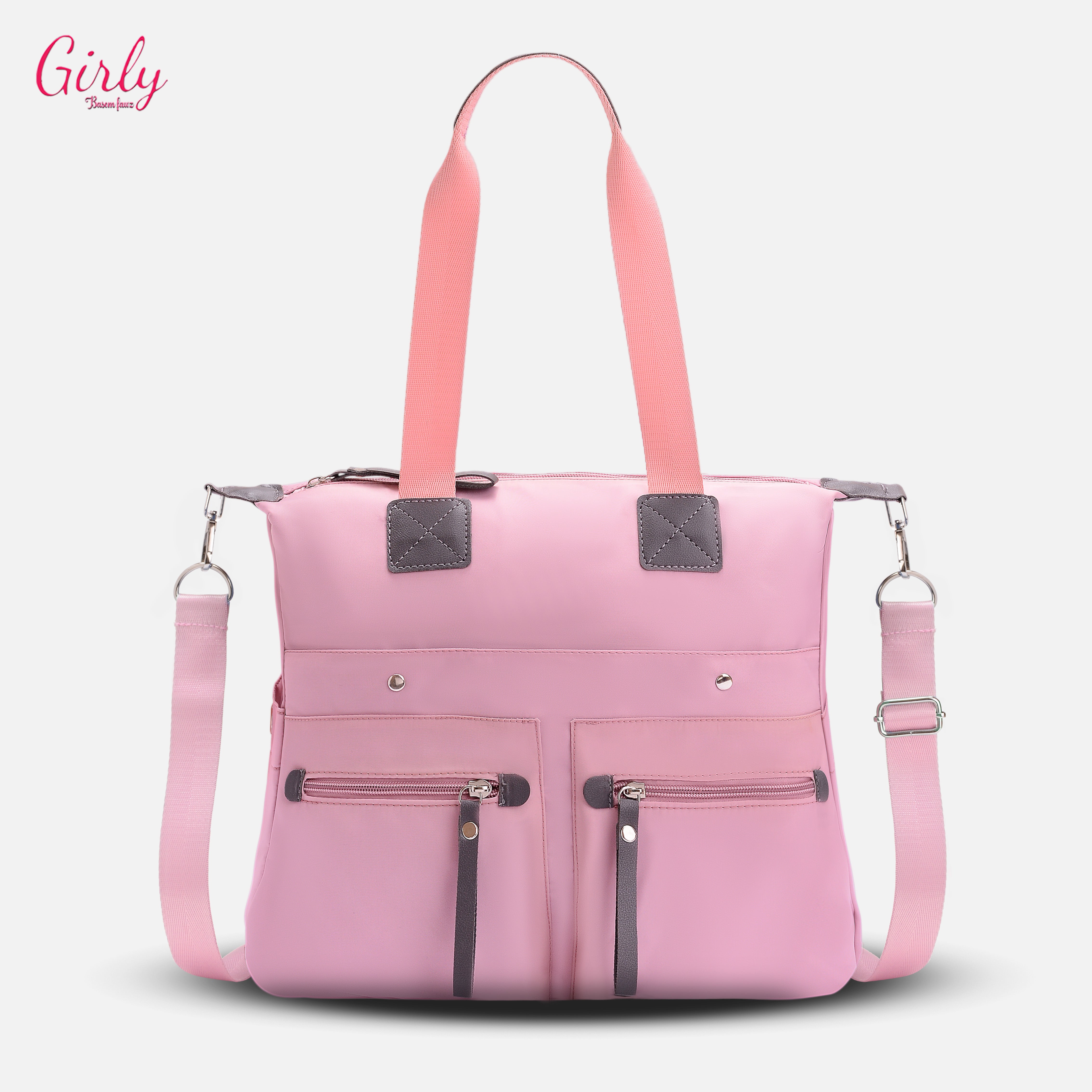 شنطة Girly ووتر بروف – المساحة اللي تستوعب يومك كله 👜✨