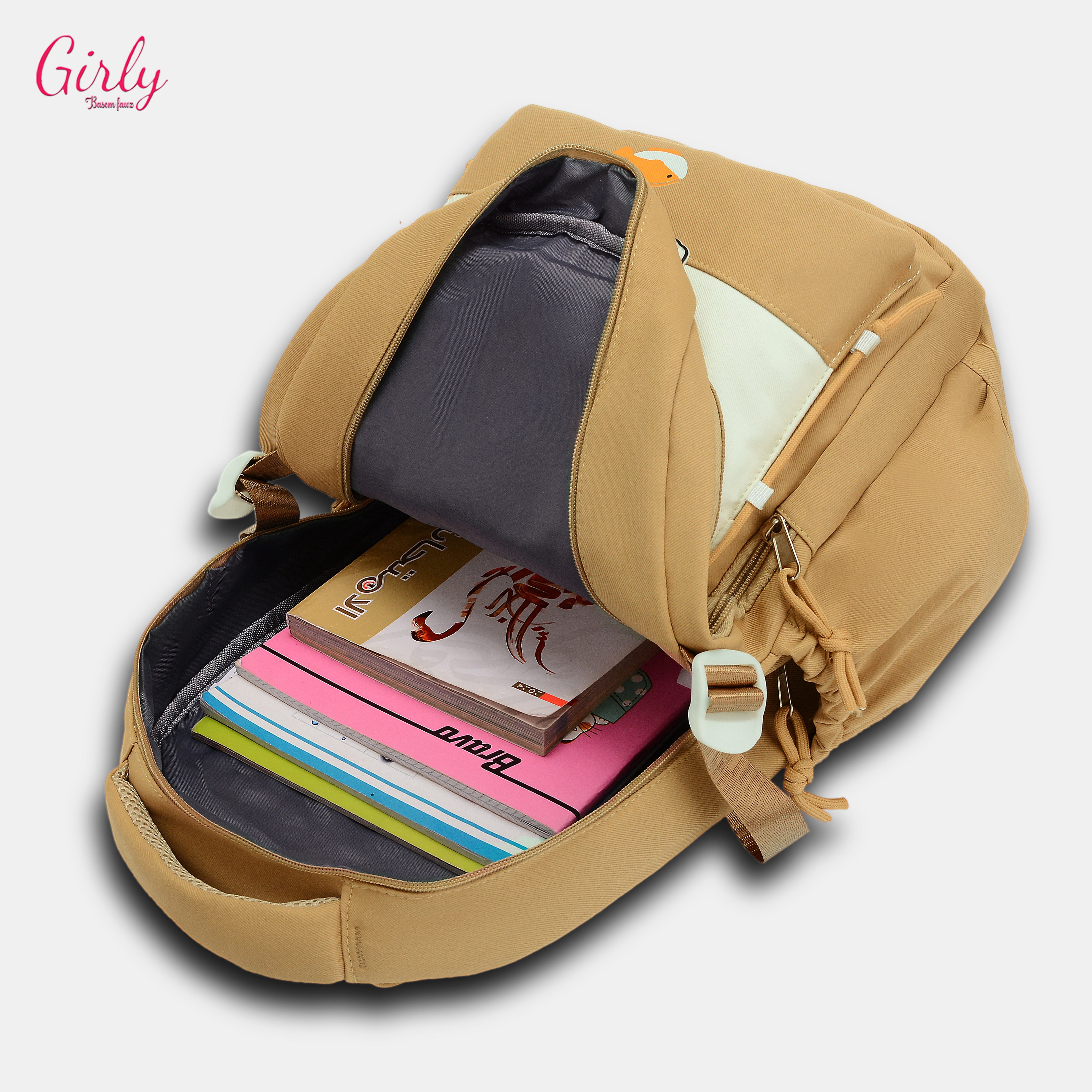 شنطة ظهر كيوت تنظم يومك الدراسي بخامة متينة وألوان كاجوال 🎒