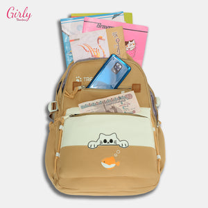 شنطة ظهر كيوت تنظم يومك الدراسي بخامة متينة وألوان كاجوال 🎒