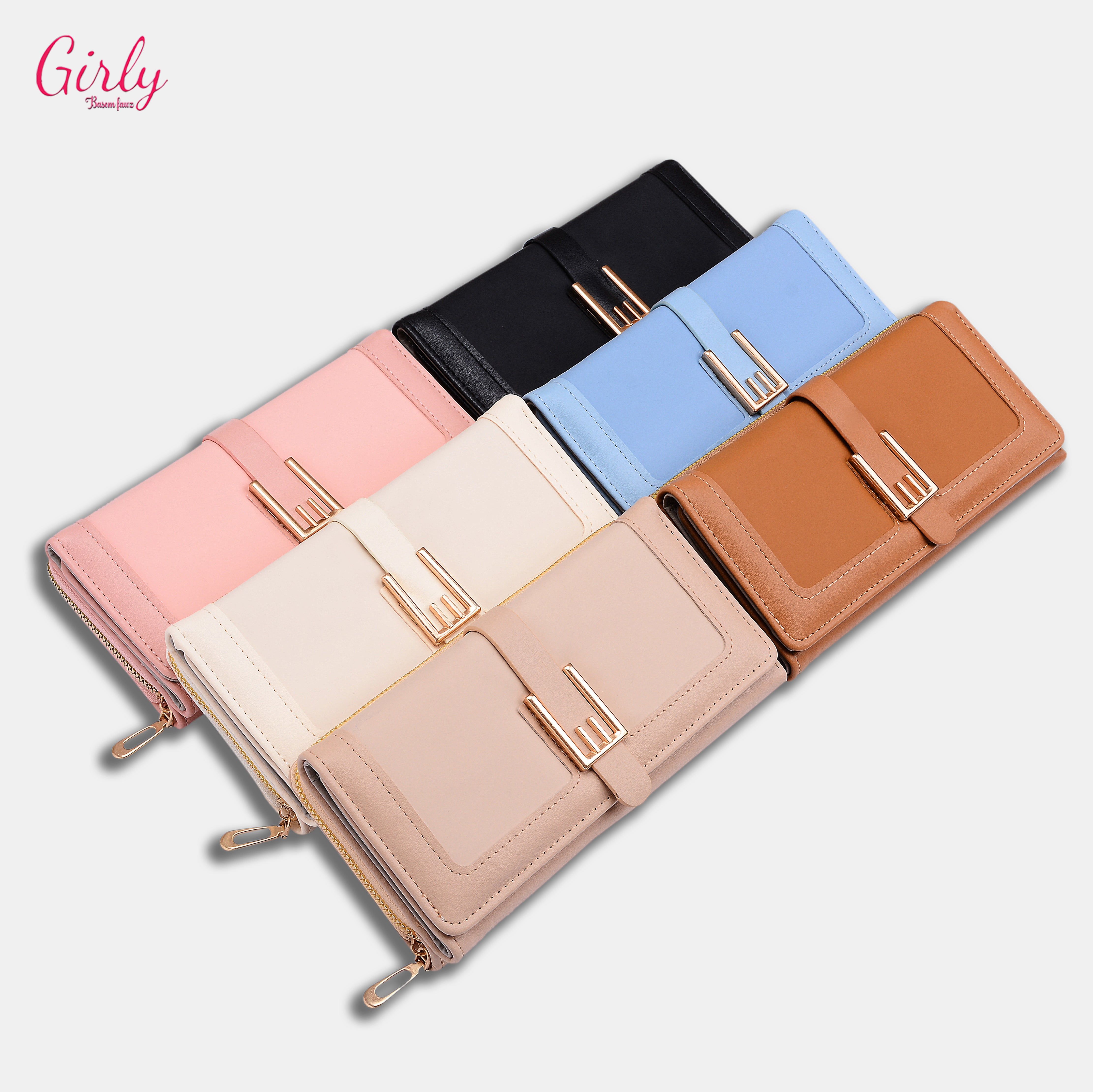 محفظة جلد طويلة بستايل أنثوي راقٍ من Girly