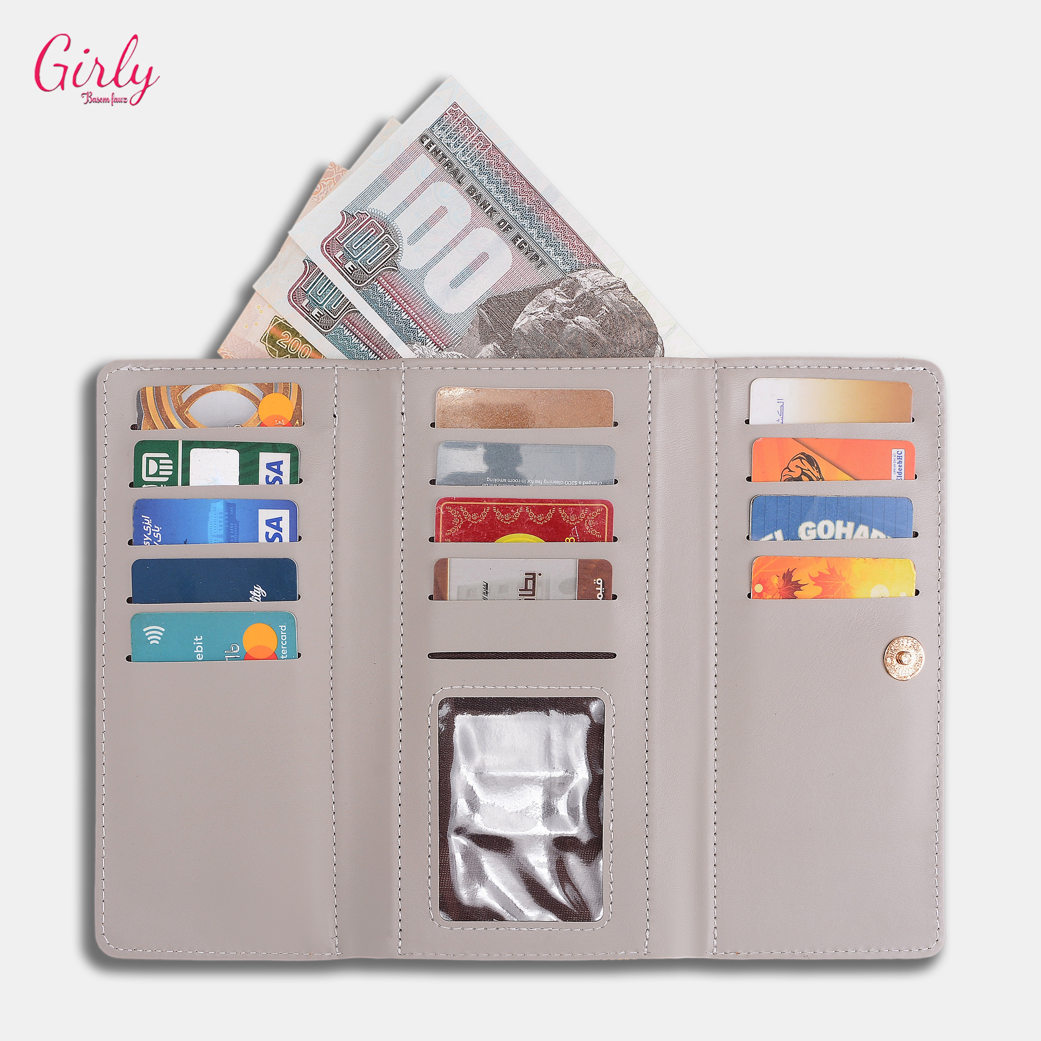 محفظة جلد طويلة بستايل أنثوي راقٍ من Girly