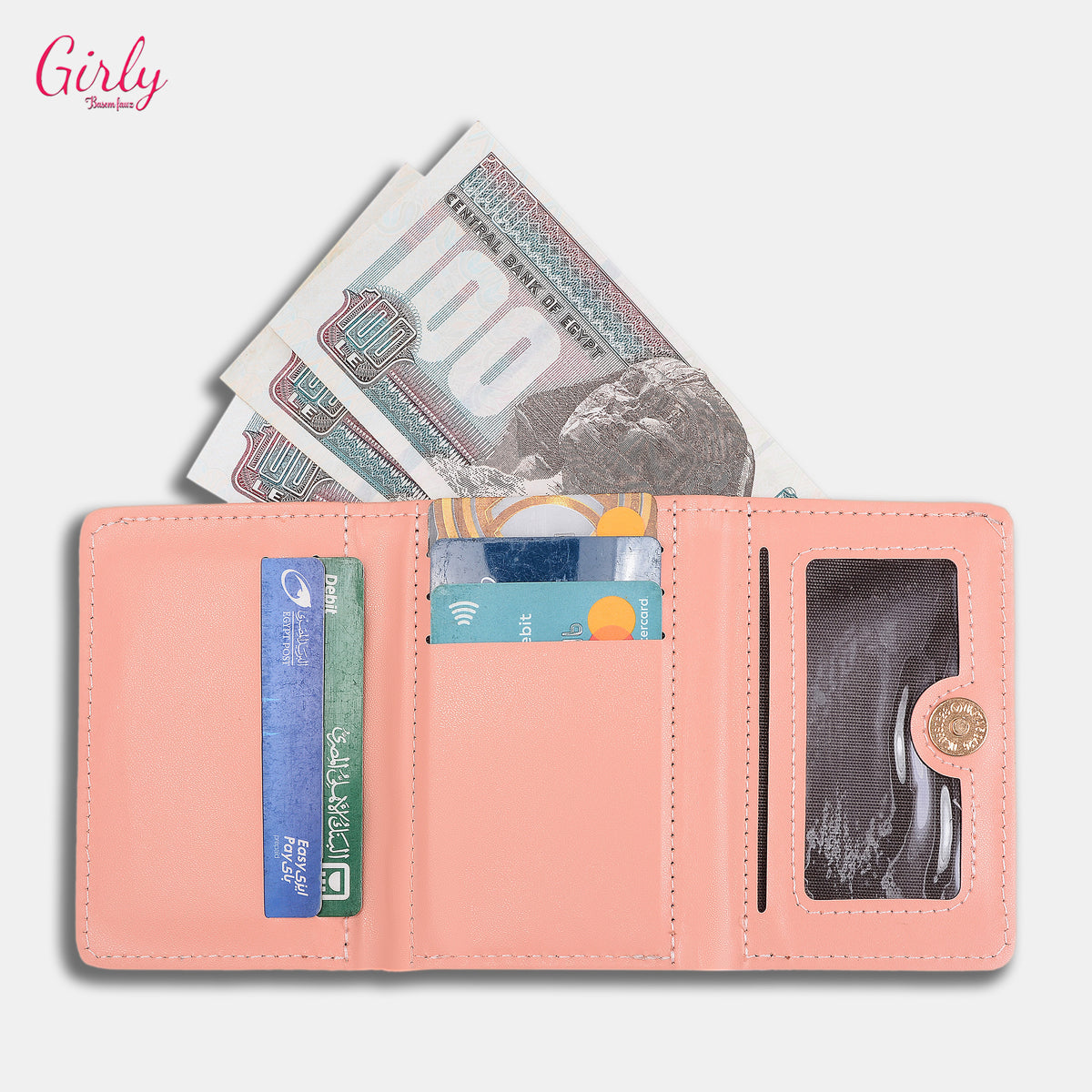 محفظة أنثوية أنيقة بنقشة كيوت 🌸