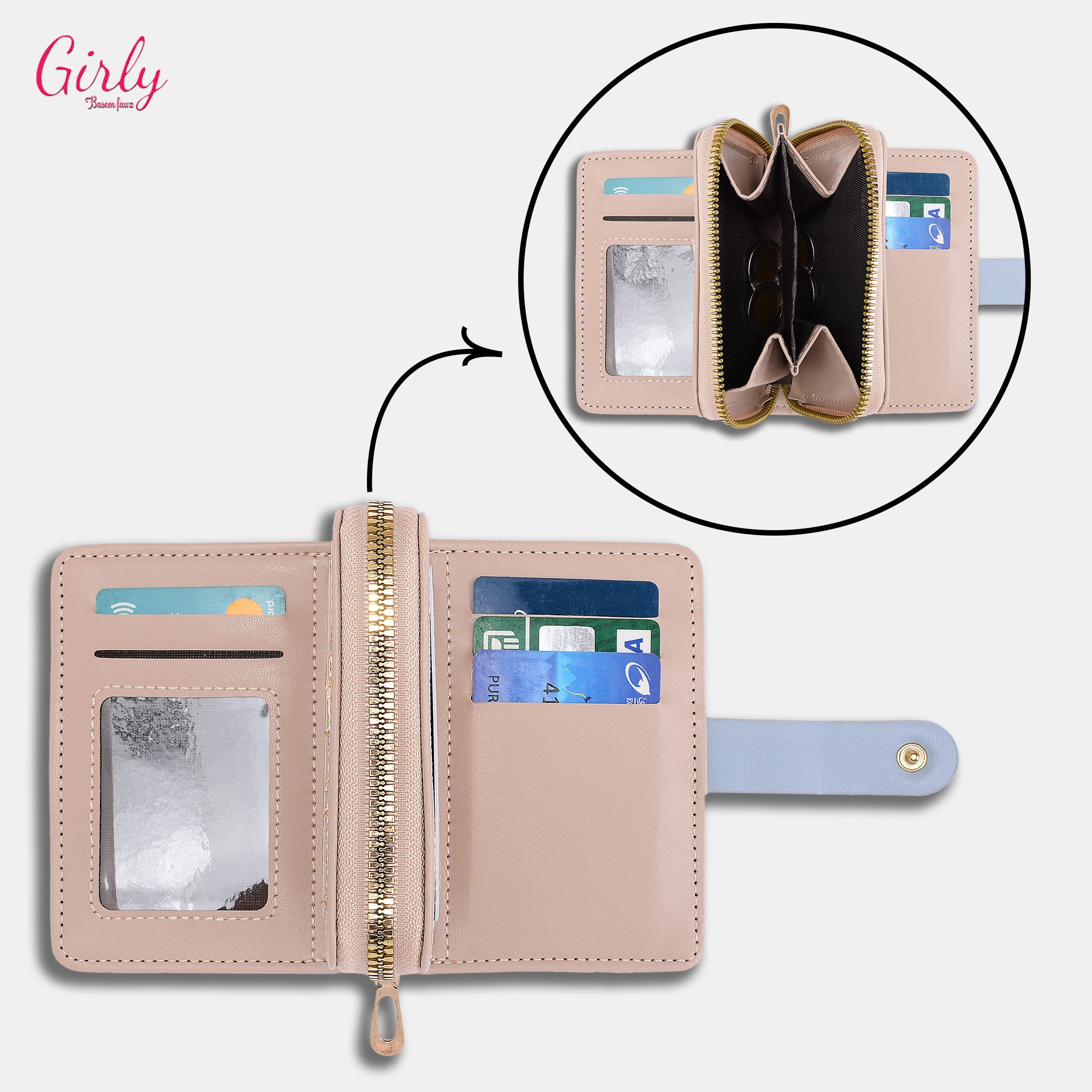 محفظة جلد عملية بتفاصيل أنيقة ✨