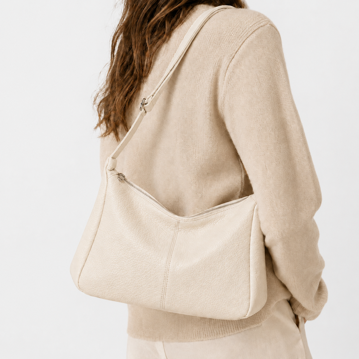 شنطة مستوردة Soft Leather Hobo Bag