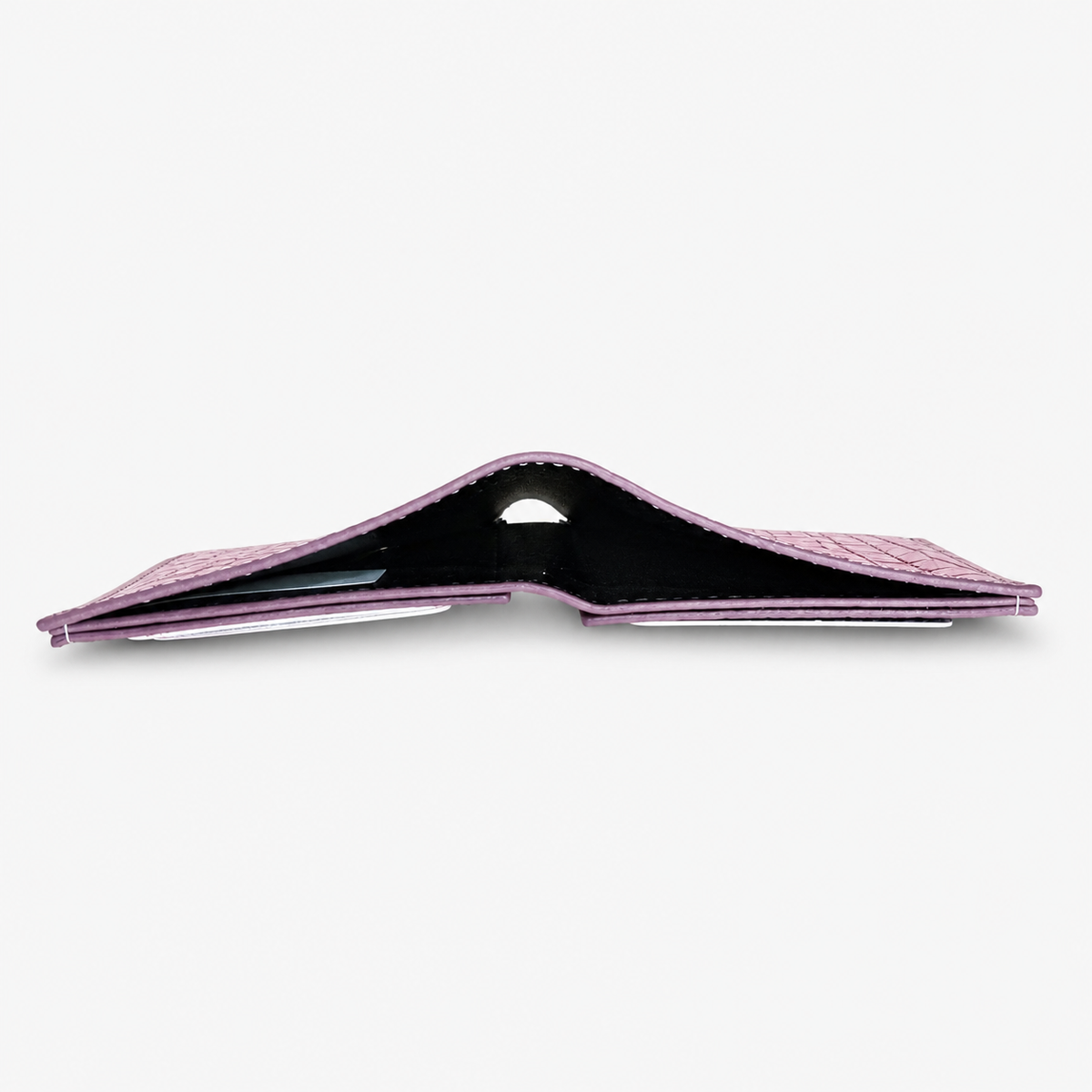 محفظة جلد لامع بنقشة كروكو –Croc-Effect Glossy Wallet