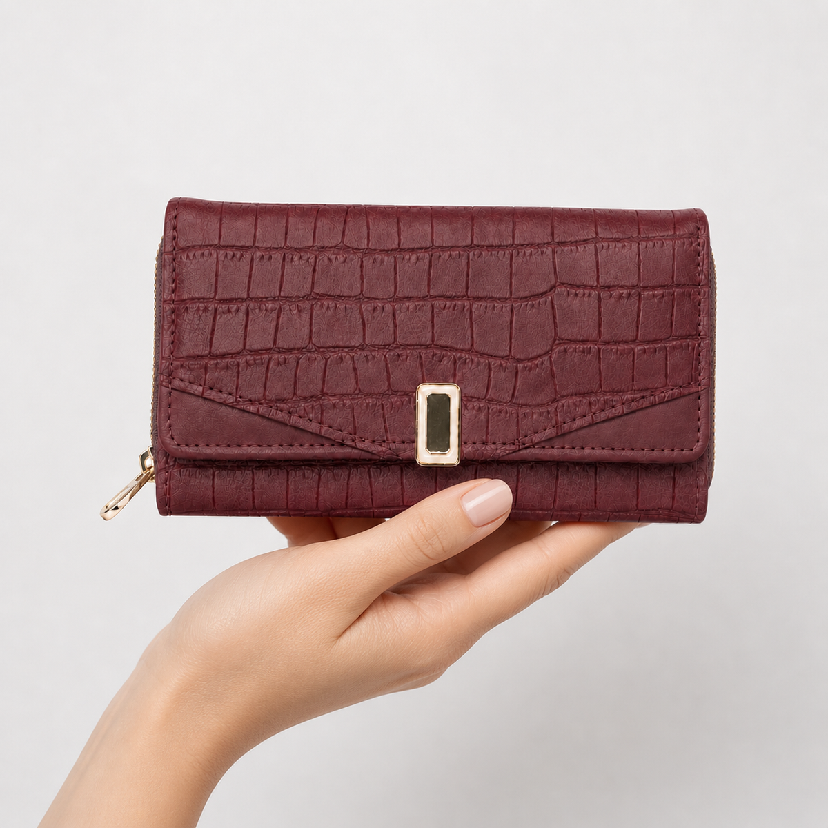 محفظة مستوردة Elegant Everyday Wallet بلمسة ناعمة 🤍