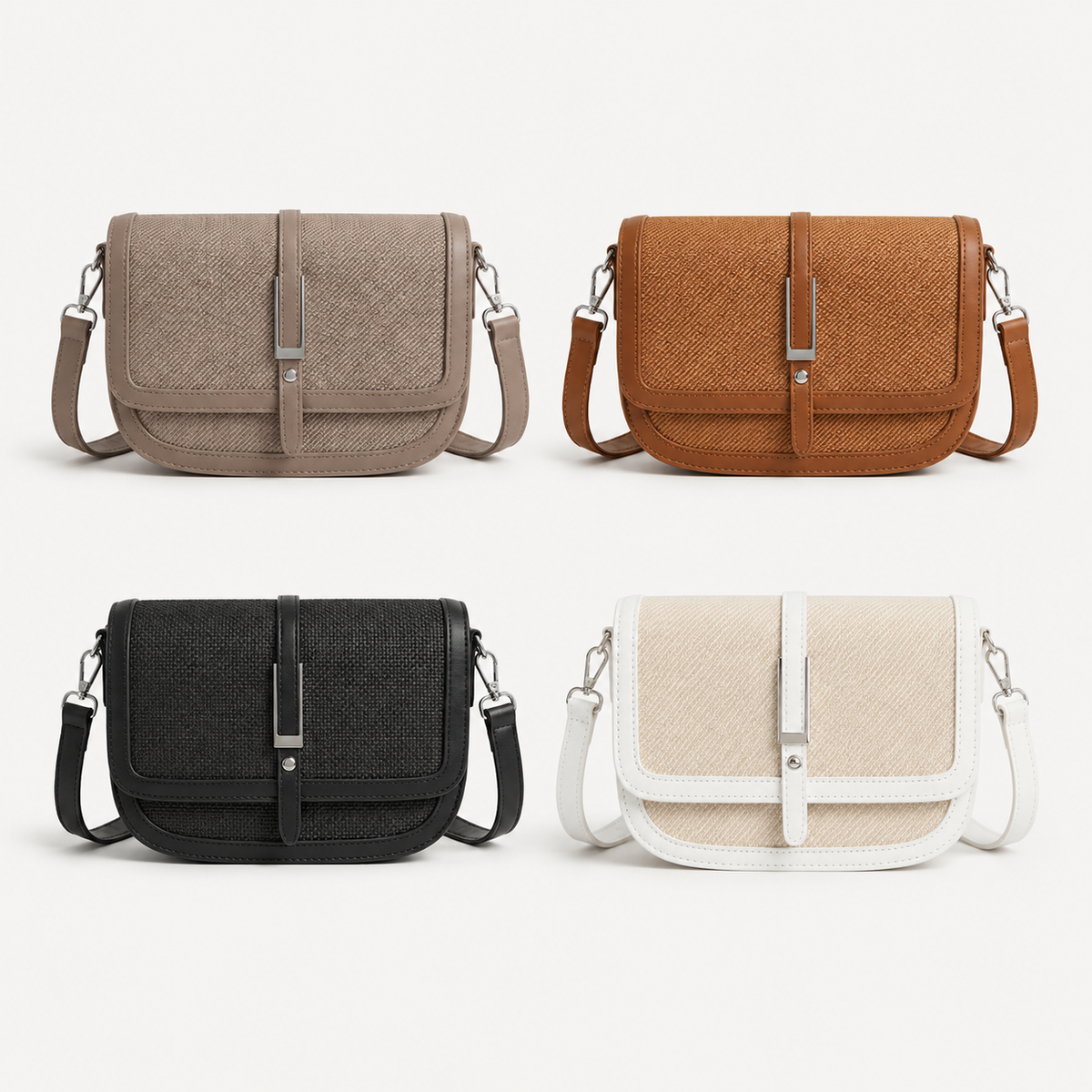 شنطة كروس مستوردة بتصميم شيك ومنسوج - Chic Woven Everyday Bag