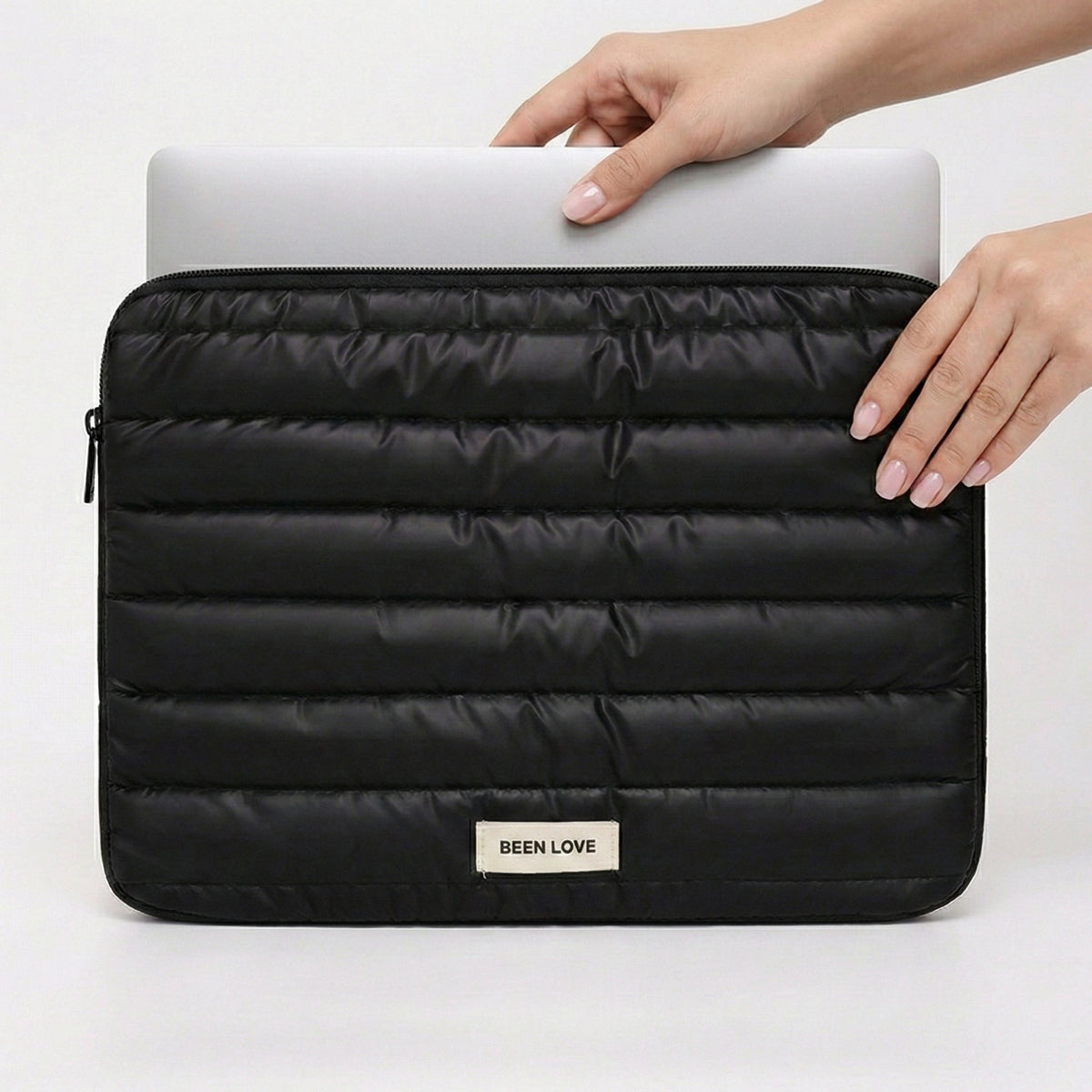 Premium Puffy Quilted Laptop Sleeve