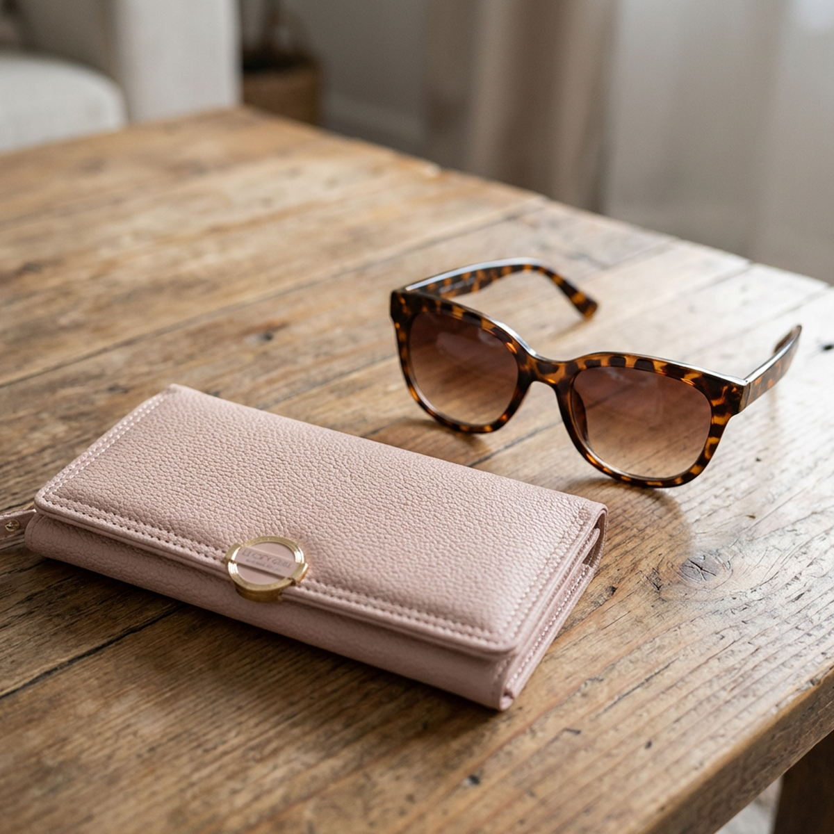 Elegant Wallet with Zipper – محفظة أنيقة للاستخدام اليومي