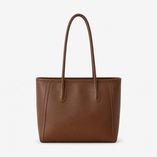 شنطة جلد مستوردة بتصميم بسيط وراقي – Elegant Everyday Bag