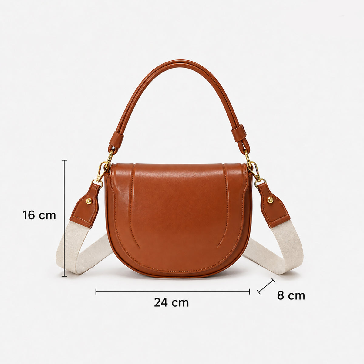 شنطة مستوردة بتصميم منحني أنيق – Saddle Bag