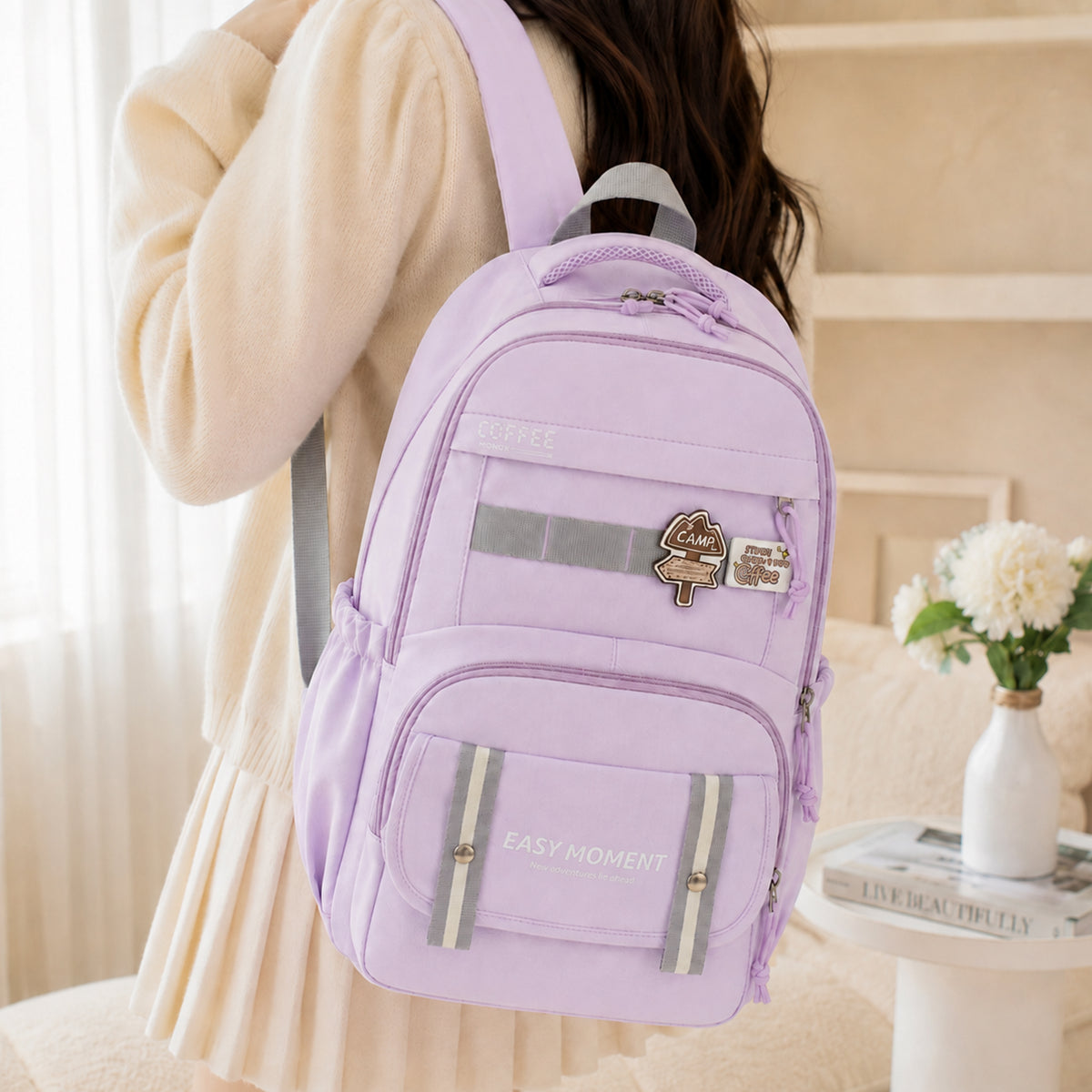 شنطة ظهر مدرسية مستوردة بتصميم كاجوال | Casual School Backpack