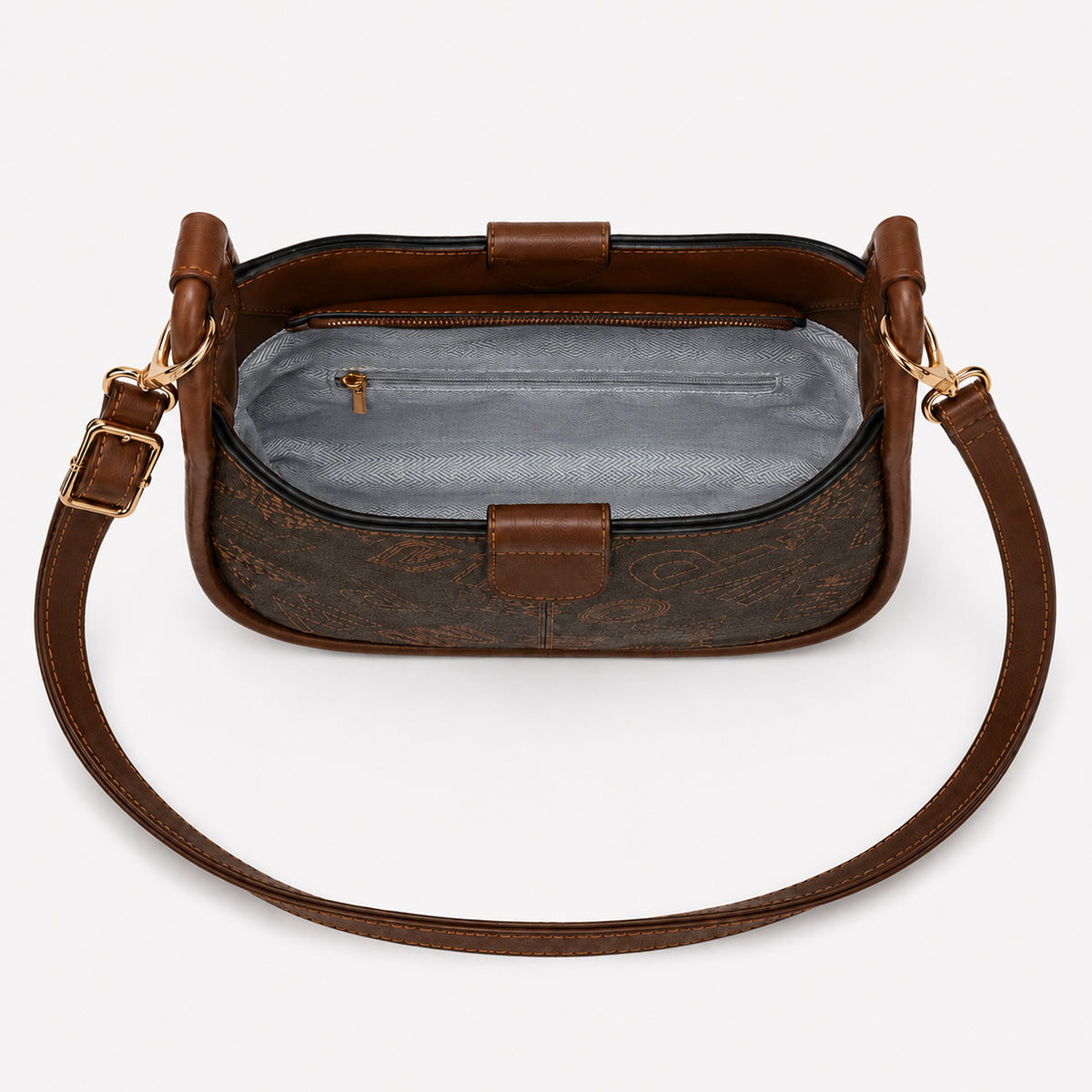 شنطة مستوردة بتصميم عصري ونقشة مميزة – Imported Printed Shoulder Bag