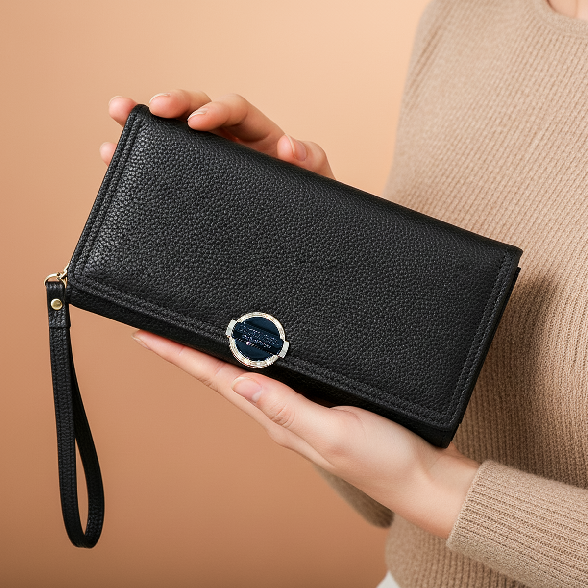Elegant Wallet with Zipper – محفظة أنيقة للاستخدام اليومي