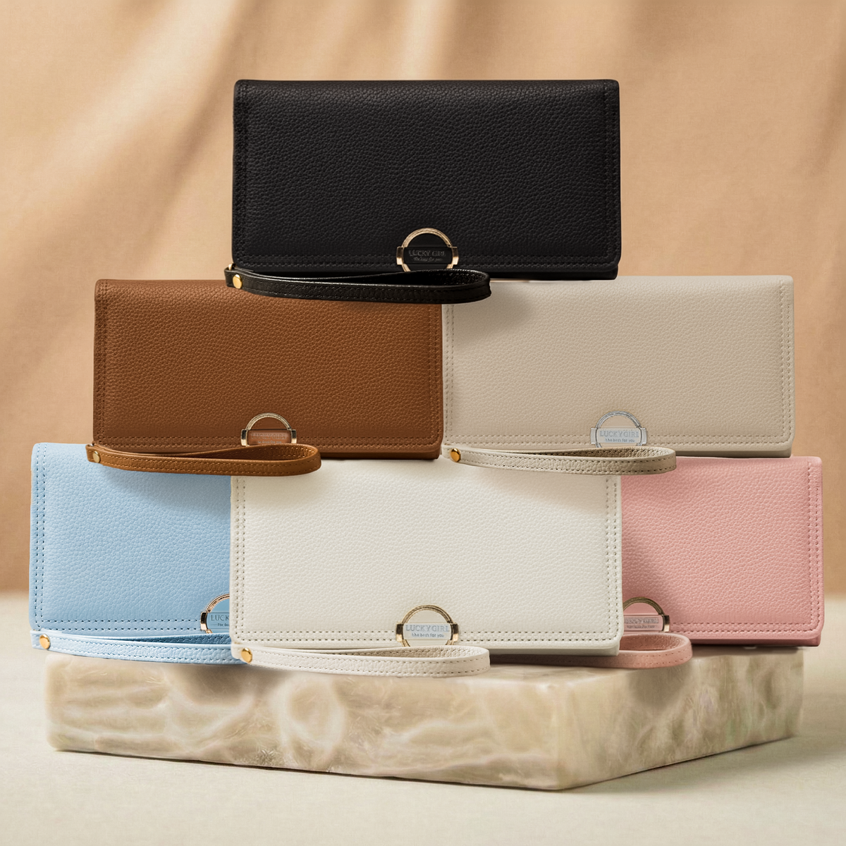 Elegant Wallet with Zipper – محفظة أنيقة للاستخدام اليومي