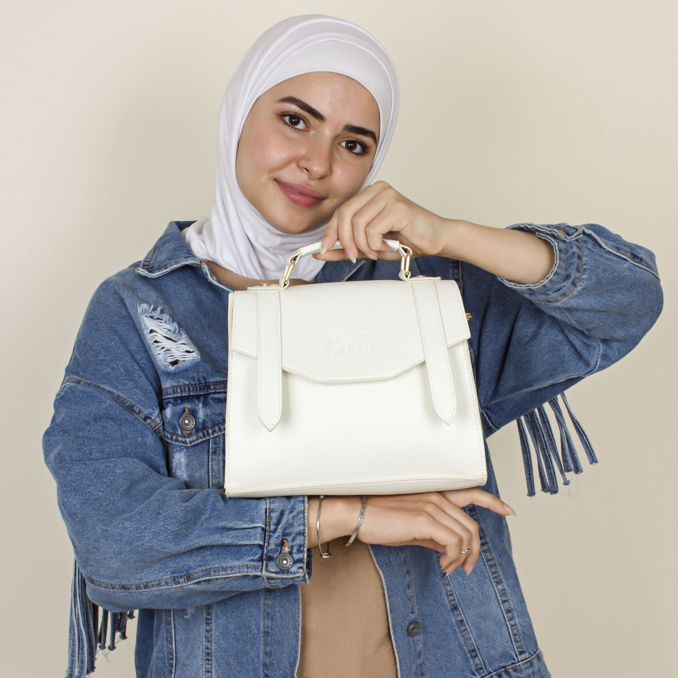شنطة كروس جلد